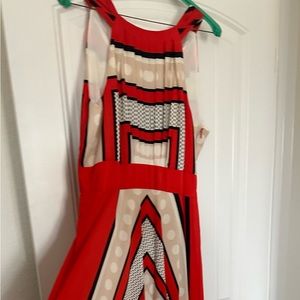 Scarf print maxi dress